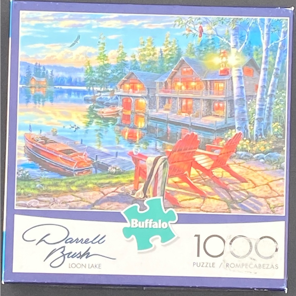 Buffalo Darrell Brush Loon Lake 1000 pieces puzzle